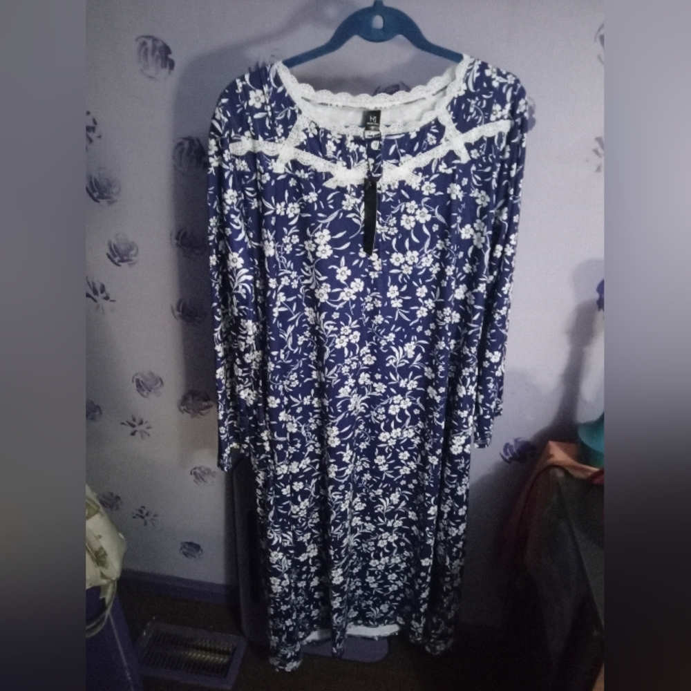 Marvmys Long Sleeve Nightgown